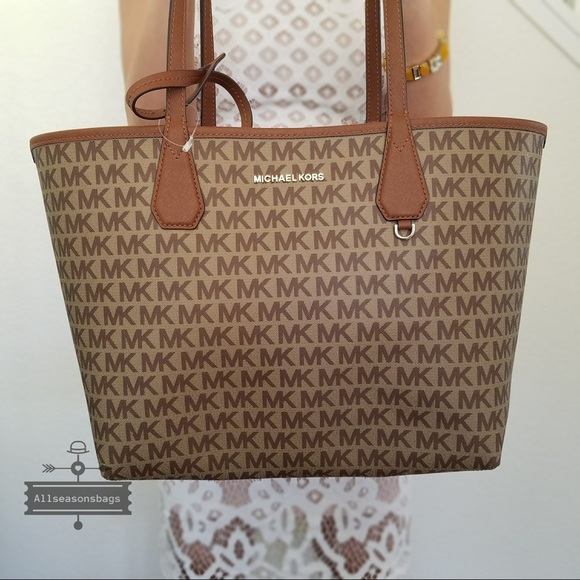 Michael Kors candy large reversible Khaki tote NWT - Picture 5 of 8